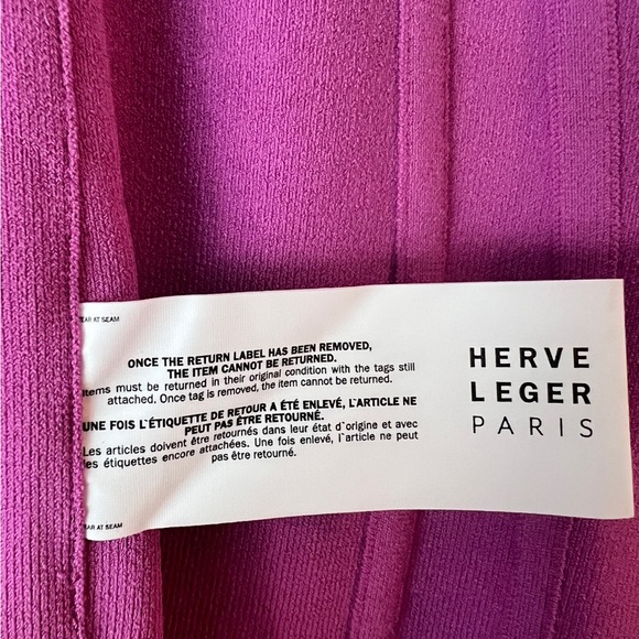 NWT HERVE LEGER PARIS DRESS 💕 PERFECT VALENTINE’S DAY DRESS! - Picture 7 of 9